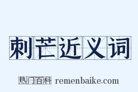 刺芒近义词是什么意思的图片